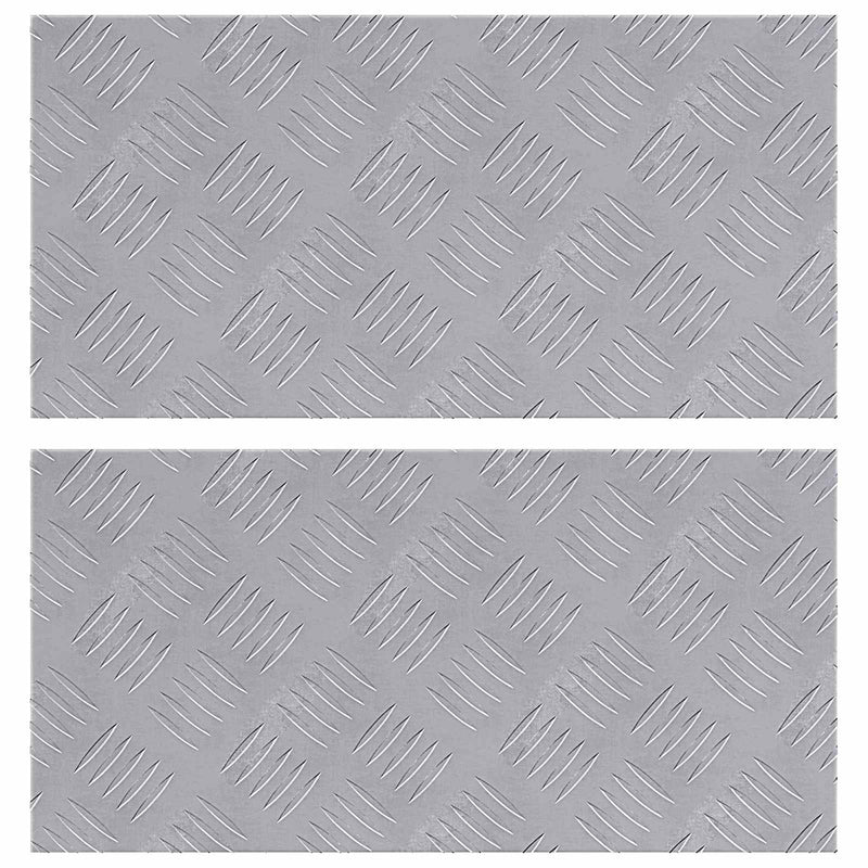 Chargez l'image dans la visionneuse de la galerie, Vidaxl trap tread rechthoekig 2 pcs zilver 50 x 25 cm aluminium