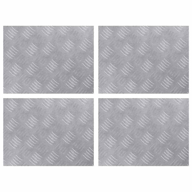 ギャラリービューアに画像をロードする, Vidaxl trap tread rechthoekig 4 pcs zilver 40 x 30 cm aluminium