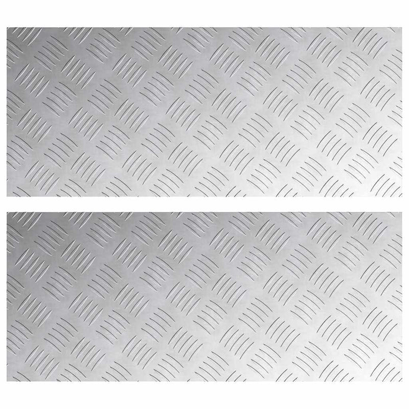 ギャラリービューアに画像をロードする, Vidaxl trap tread rechthoekig 2 pcs zilver 70 x 30 cm aluminium