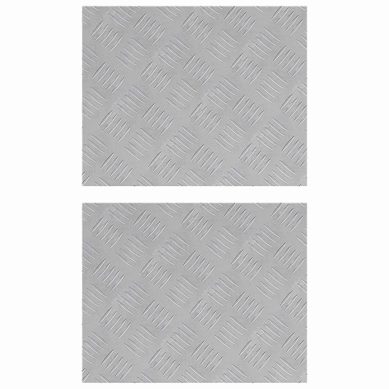 ギャラリービューアに画像をロードする, Vidaxl trap tread rechthoekig 2 pcs zilver 50 x 40 cm aluminium
