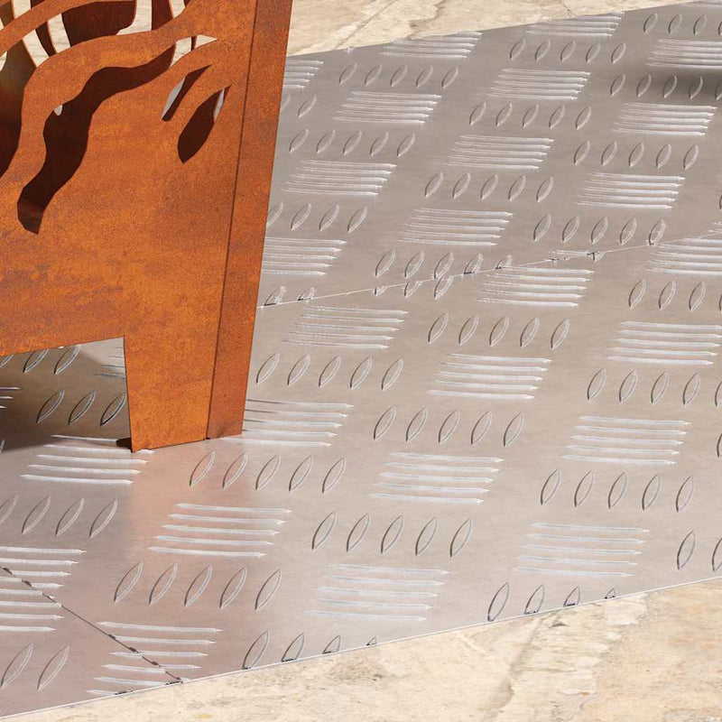 Afbeelding laden in galerijviewer, Vidaxl trap tread rechthoekig 4 pcs zilver 80 x 40 cm aluminium