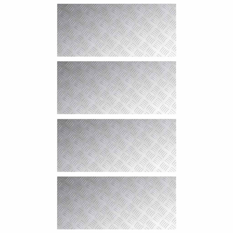 Afbeelding laden in galerijviewer, Vidaxl trap tread rechthoekig 4 pcs zilver 90 x 40 cm aluminium