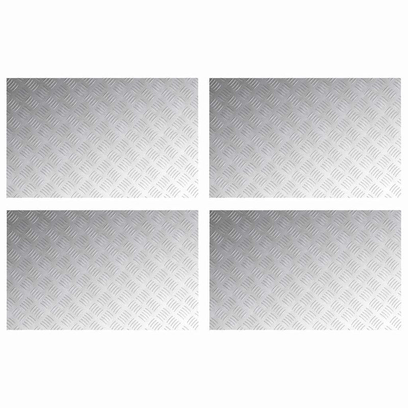 Afbeelding laden in galerijviewer, Vidaxl trap tread rechthoekig 4 pcs zilver 80 x 50 cm aluminium