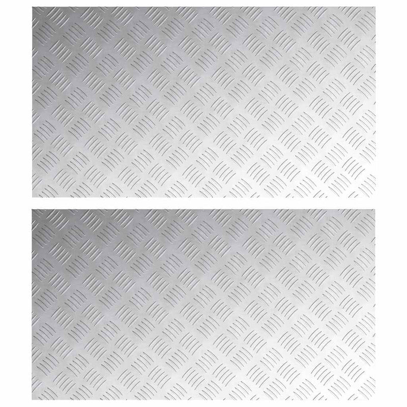 Afbeelding laden in galerijviewer, Vidaxl trap tread rechthoekig 2 pcs zilver 90 x 50 cm aluminium