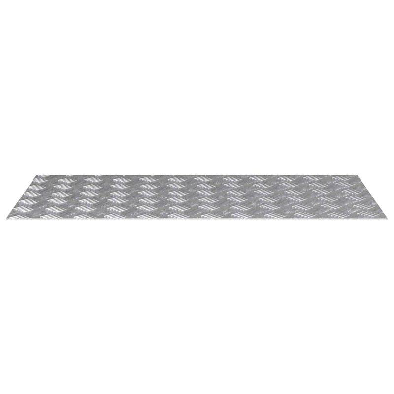 Afbeelding laden in galerijviewer, Vidaxl trap tread rechthoekig 4 pcs zilver 100 x 50 cm aluminium