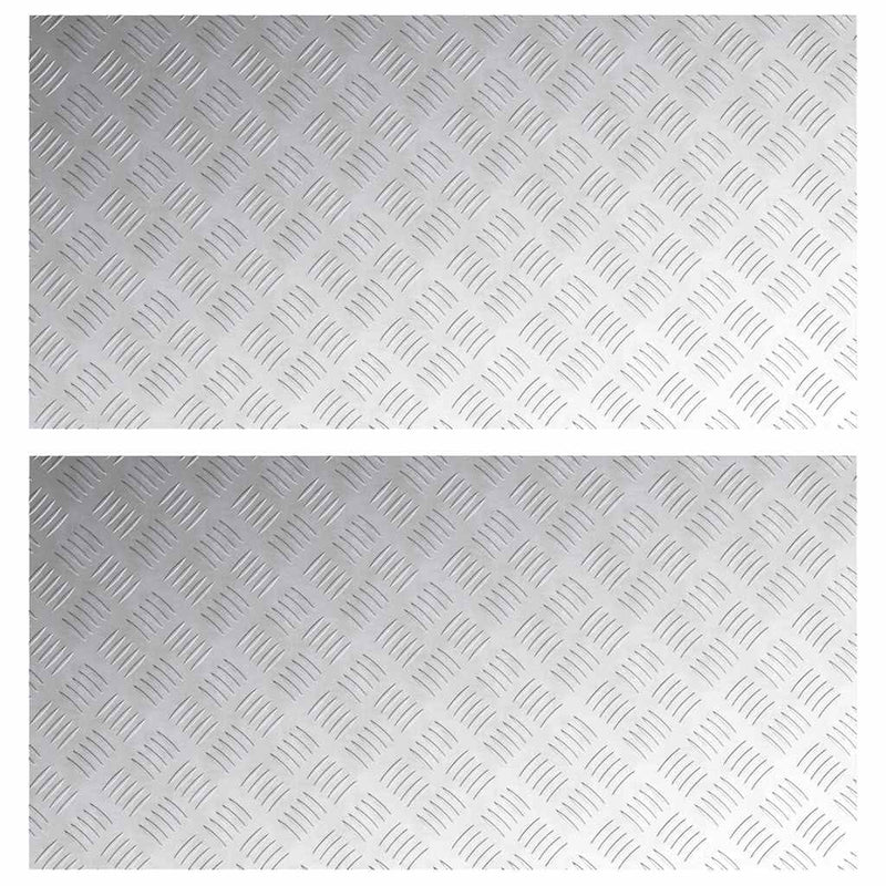 ギャラリービューアに画像をロードする, Vidaxl trap tread rechthoekig 2 pcs zilver 100 x 50 cm aluminium