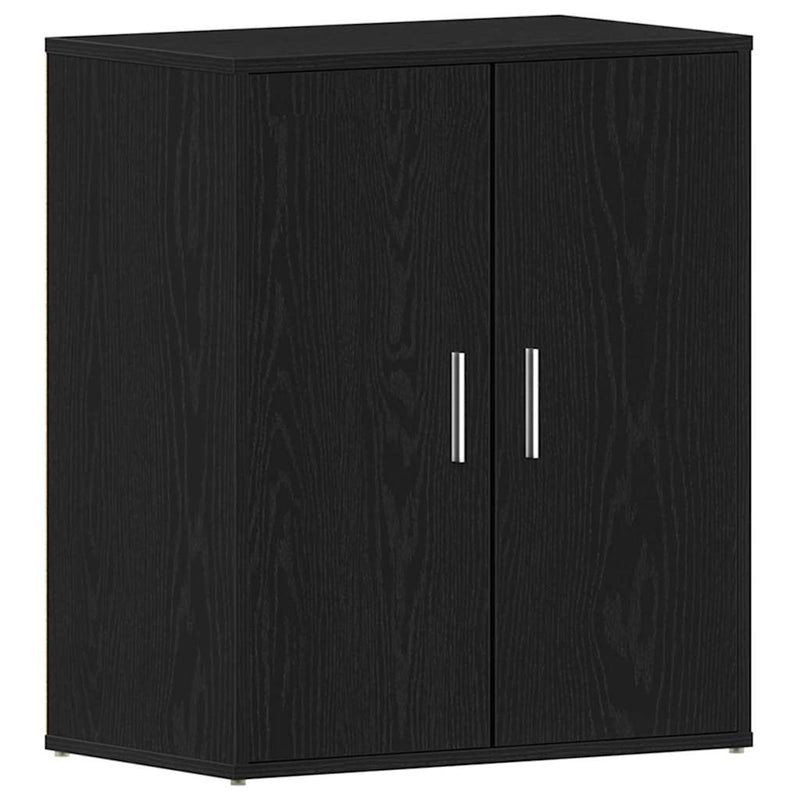 ギャラリービューアに画像をロードする, Vidaxl schoenenkast met plank zwart eiken 60 x 35 x 70 cm bewerkt hout