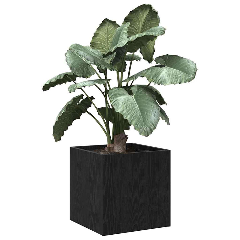 ギャラリービューアに画像をロードする, Vidaxl bloempot box zwart eiken 40 x 38.5 x 40 cm bewerkt hout
