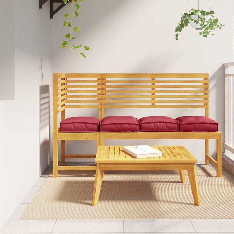 ギャラリービューアに画像をロードする, Vidaxl kussen 4 pcs wijnrood 40 x 40 x 8 cm oxford stof