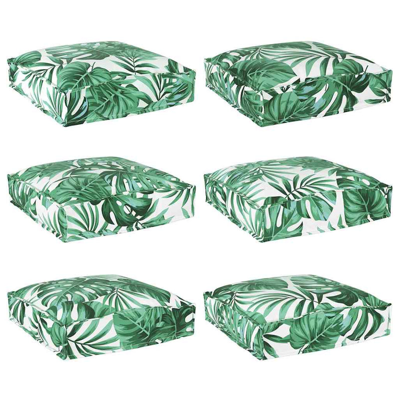 Afbeelding laden in galerijviewer, Vidaxl kussen blad 6 pcs bladpatroon 40 x 40 x 8 cm oxford stof