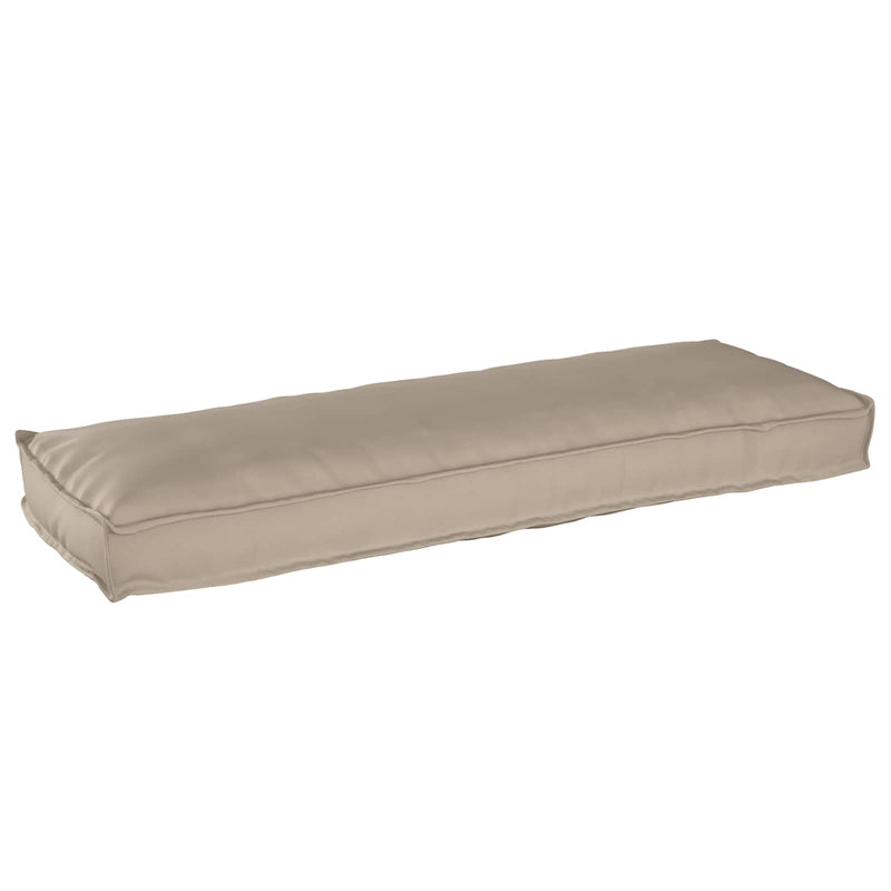 Afbeelding laden in galerijviewer, Vidaxl kussen taupe 120 x 40 x 8 cm oxford stof
