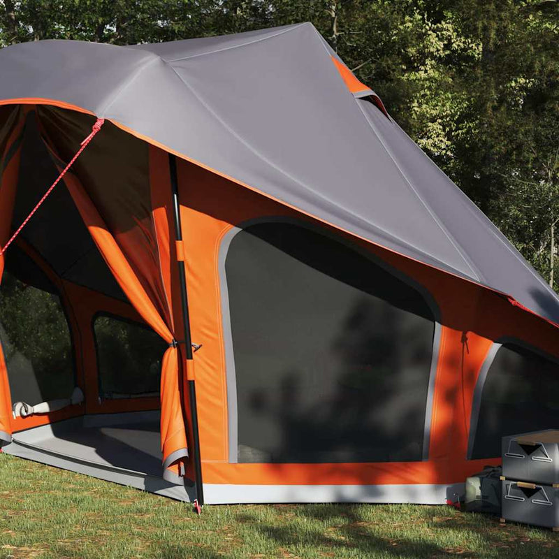 ギャラリービューアに画像をロードする, Vidaxl familie tipi tent tipi grijs en oranje 508 x 470 x 300 cm