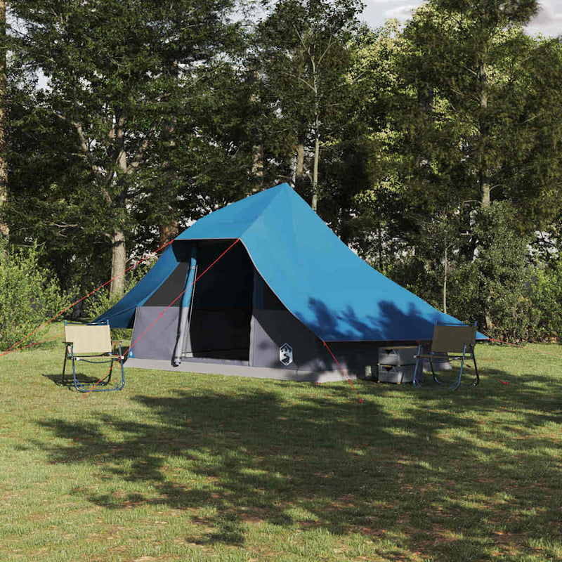 ギャラリービューアに画像をロードする, Vidaxl tipi tent met dak met opslag blauw 364 x 281 x 257 cm taft