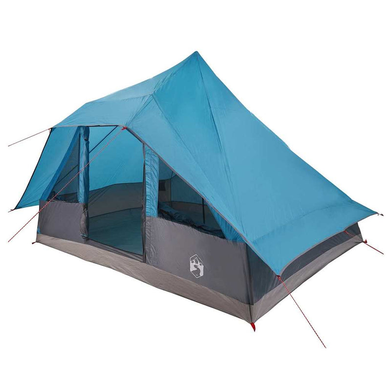 ギャラリービューアに画像をロードする, Vidaxl tipi tent met dak met opslag blauw 364 x 281 x 257 cm taft