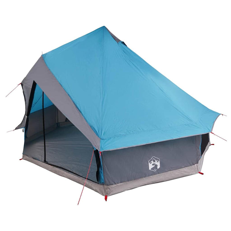 ギャラリービューアに画像をロードする, Vidaxl familie tipi tent tipi blauw en grijs 400 x 346 x 250 cm