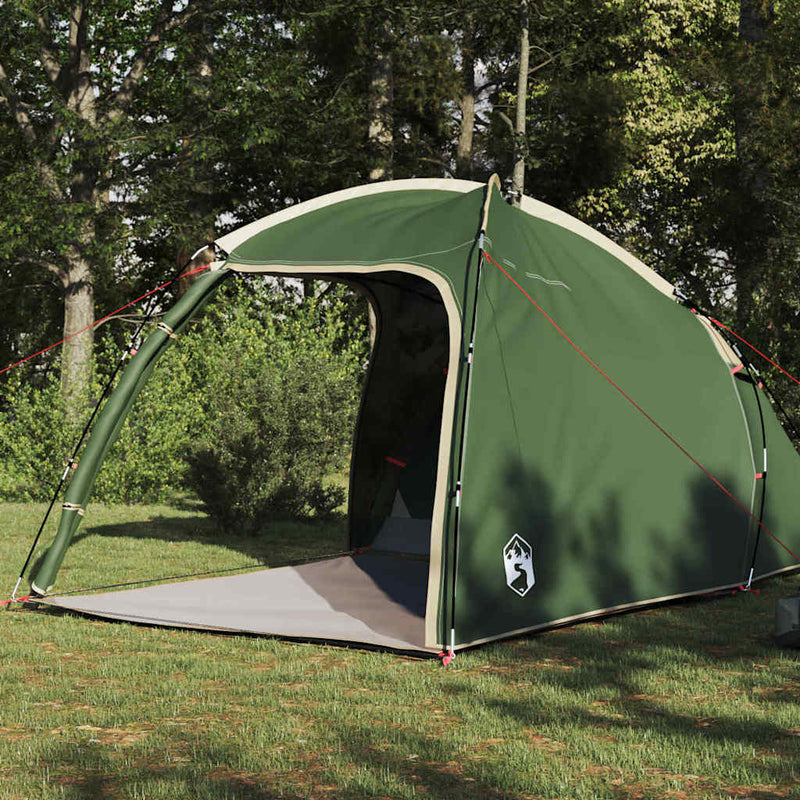 Afbeelding laden in galerijviewer, Vidaxl tent huisje groen 370 x 230 x 185 cm polyester en glasvezel