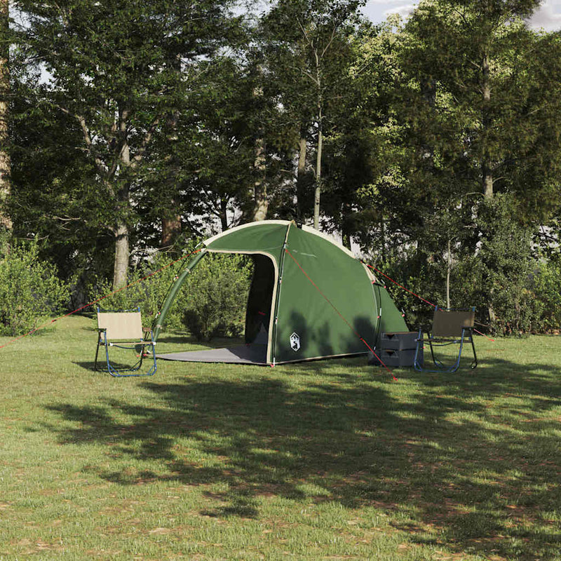 Afbeelding laden in galerijviewer, Vidaxl tent huisje groen 370 x 230 x 185 cm polyester en glasvezel