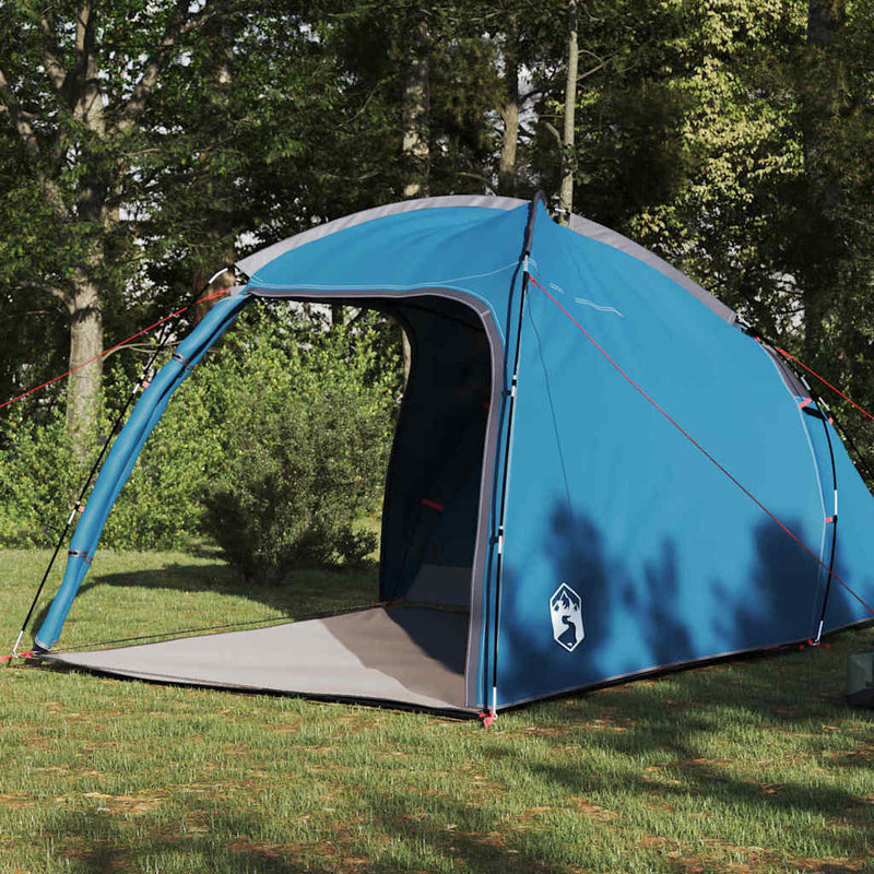 Afbeelding laden in galerijviewer, Vidaxl tent huisje blauw 370 x 230 x 185 cm polyester en glasvezel