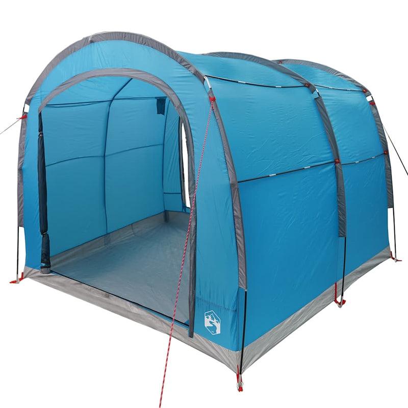 Afbeelding laden in galerijviewer, Vidaxl tent met dak met opslag blauw 268 x 240 x 191 cm polyester