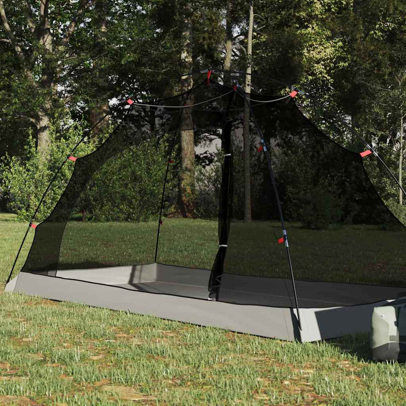 ギャラリービューアに画像をロードする, Vidaxl tent met dak met opslag grijs en zwart 236 x 108 x 120 cm