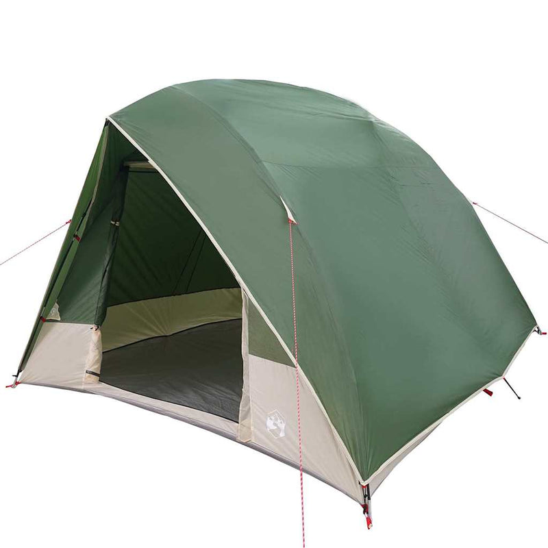 Afbeelding laden in galerijviewer, Vidaxl camping tent met dak met opslag groen 320 x 275 x 190 cm taft