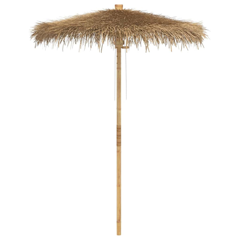Afbeelding laden in galerijviewer, Vidaxl tiki paraplu met bananenblad luifel 180 cm bamboe