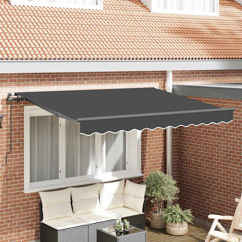 Afbeelding laden in galerijviewer, Vidaxl inklapbaar zonnescherm antraciet 250 x 200 cm stof