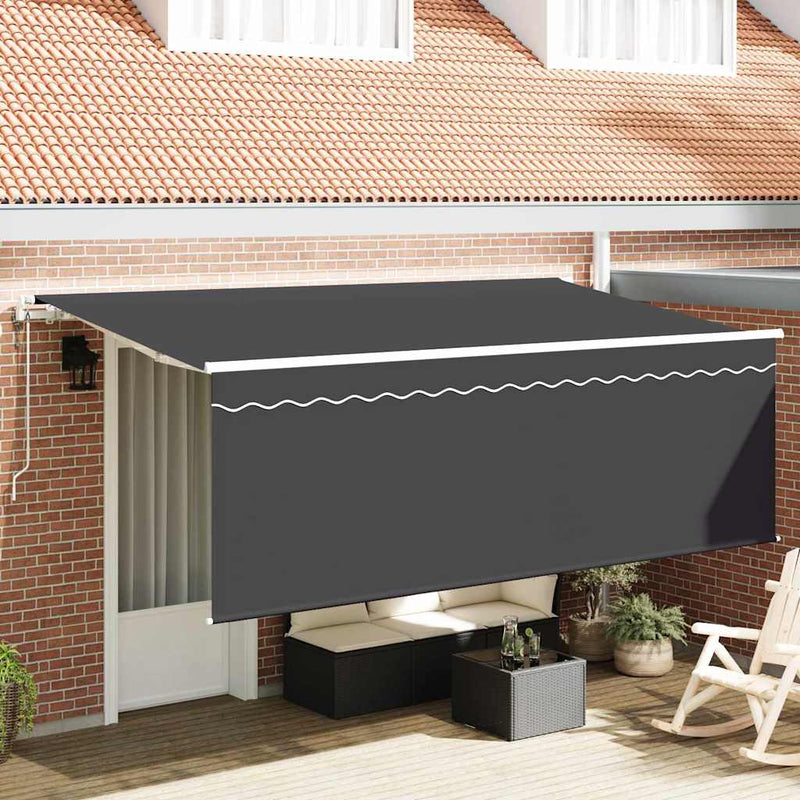 ギャラリービューアに画像をロードする, Vidaxl inklapbaar zonnescherm antraciet 350 x 200 cm
