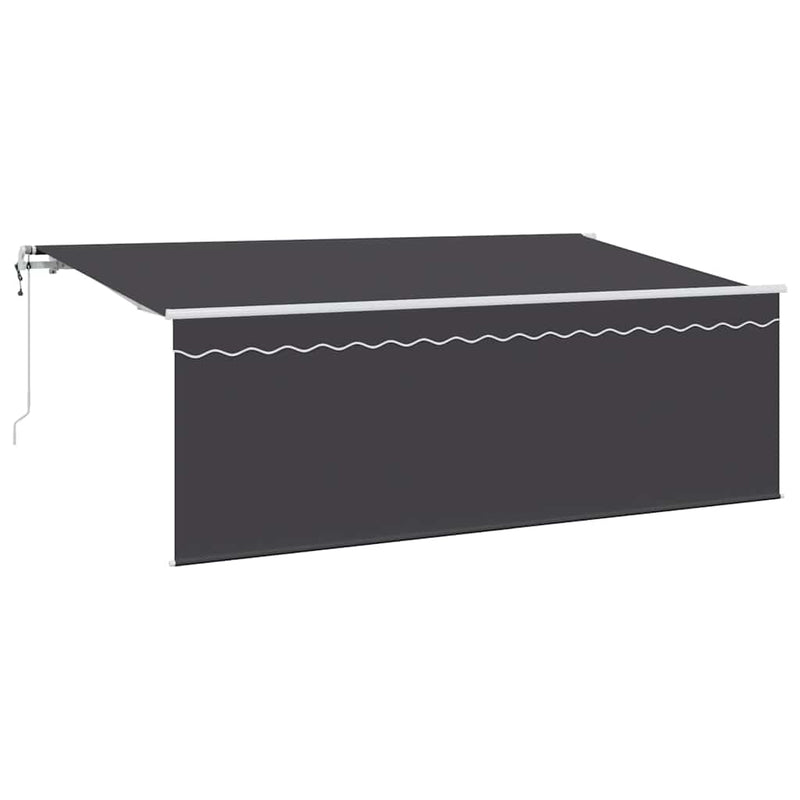 ギャラリービューアに画像をロードする, Vidaxl inklapbaar zonnescherm antraciet 350 x 200 cm