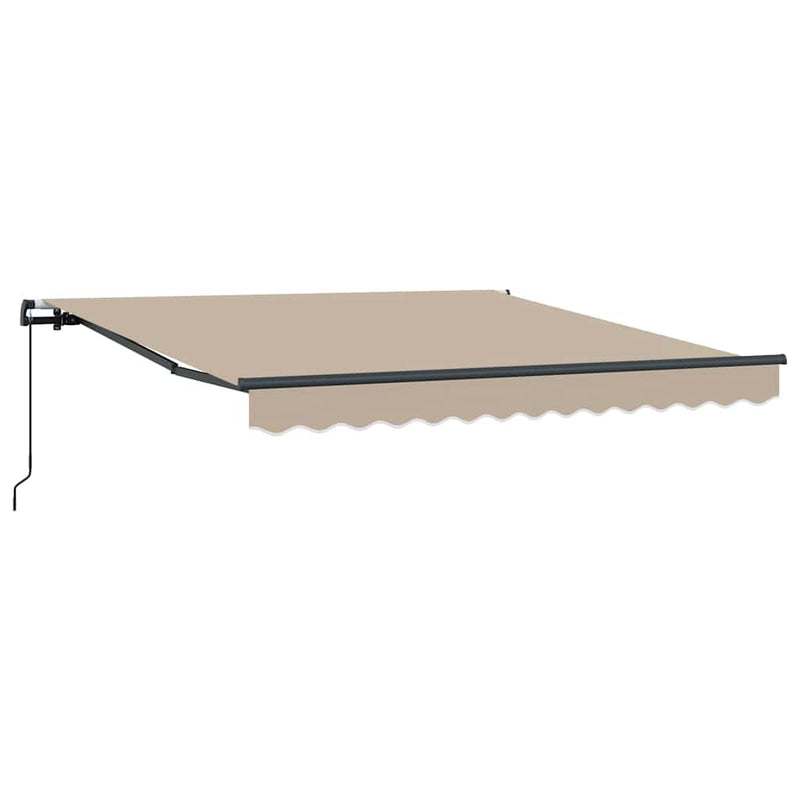 ギャラリービューアに画像をロードする, Vidaxl inklapbaar zonnescherm beige 300 x 250 cm polyester en staal
