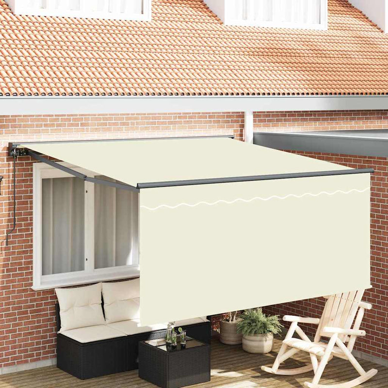 Afbeelding laden in galerijviewer, Vidaxl inklapbaar zonnescherm crème 350 x 250 cm