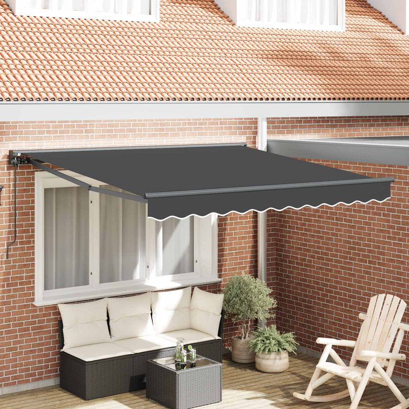 Afbeelding laden in galerijviewer, Vidaxl inklapbaar zonnescherm antraciet 350 x 250 cm