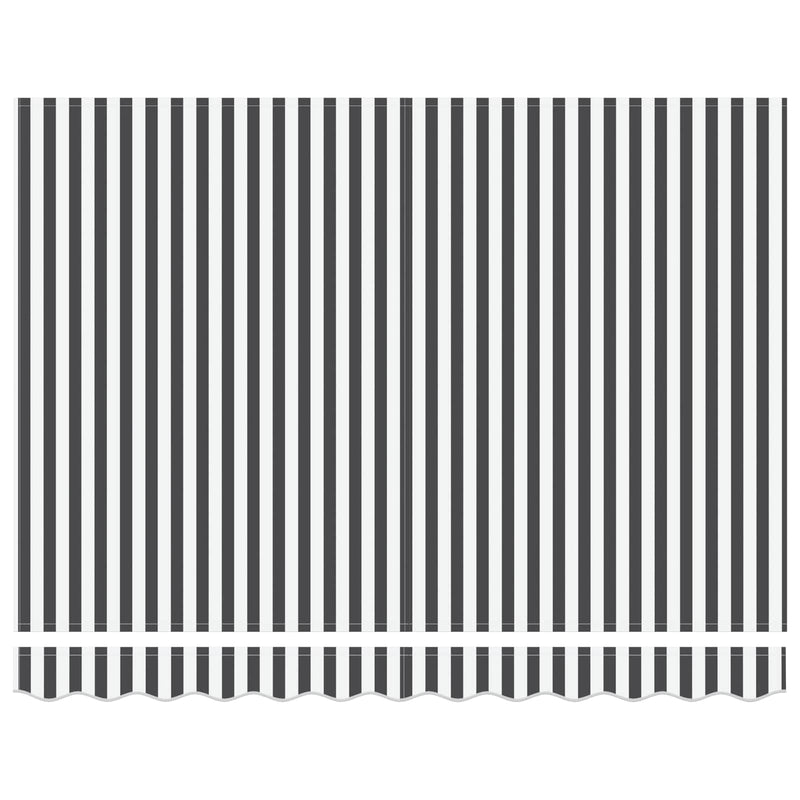 Afbeelding laden in galerijviewer, Vidaxl inklapbaar zonnescherm antraciet en wit 350 x 250 cm