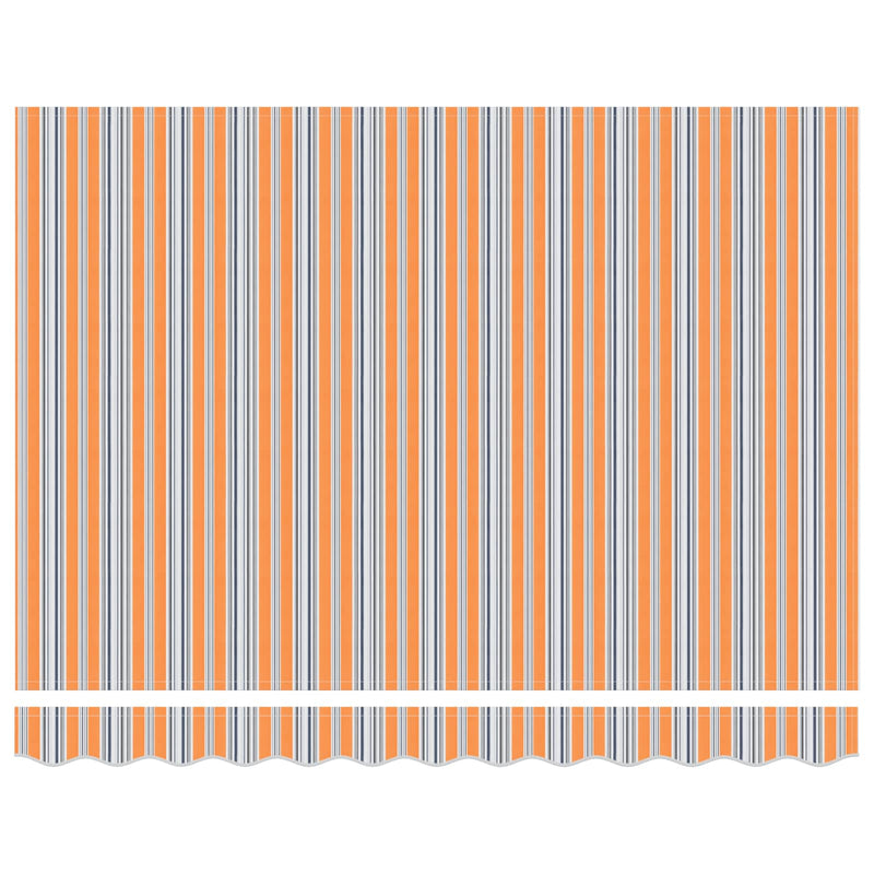 ギャラリービューアに画像をロードする, Vidaxl inklapbaar zonnescherm blauw en oranje 350 x 250 cm