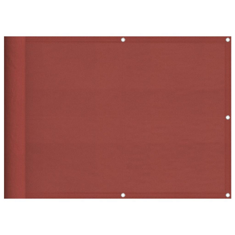 Afbeelding laden in galerijviewer, Vidaxl balkonscherm terracotta 75x800 cm 100% polyester oxford