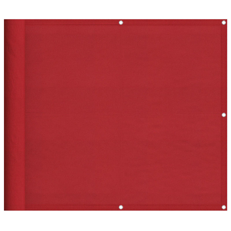 ギャラリービューアに画像をロードする, Vidaxl balkonscherm rood 90x800 cm 100% polyester oxford