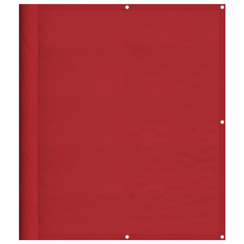Afbeelding laden in galerijviewer, Vidaxl balkonscherm rood 120x700 cm 100% polyester oxford