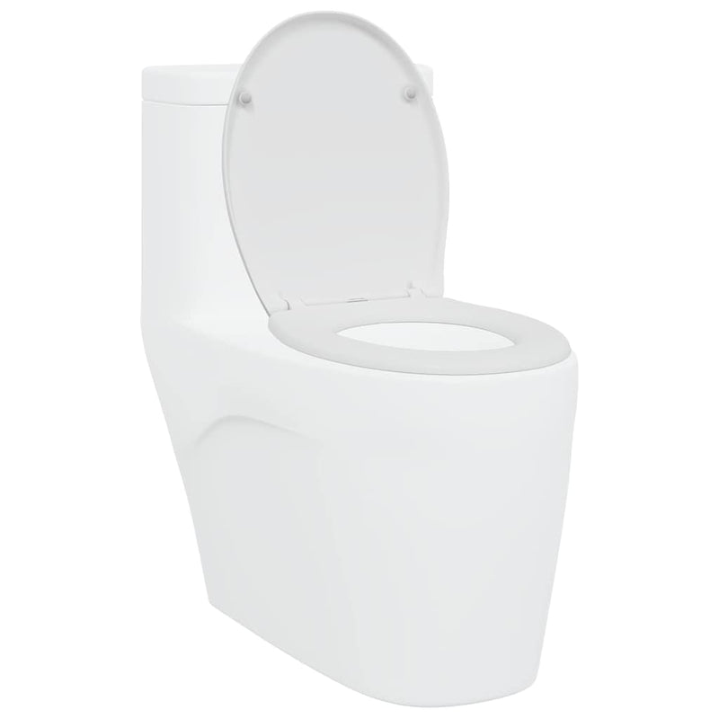 Afbeelding laden in galerijviewer, Vidaxl toiletzitting wit 47 x 37 x 4 cm duroplast