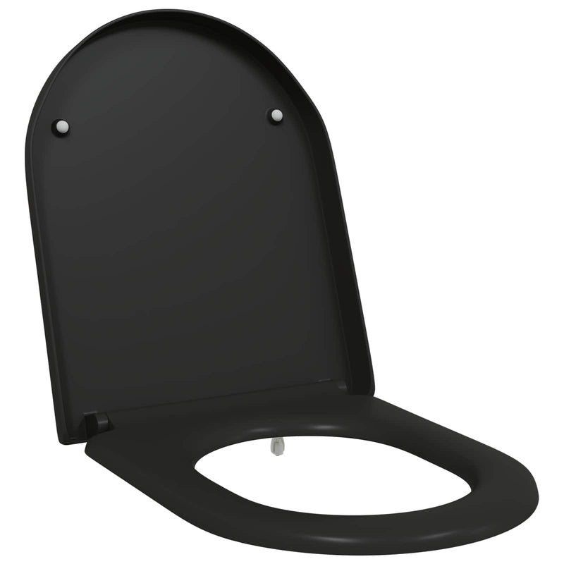 Chargez l'image dans la visionneuse de la galerie, Vidaxl toiletzitting zwart 49 x 36 x 4 cm duroplast