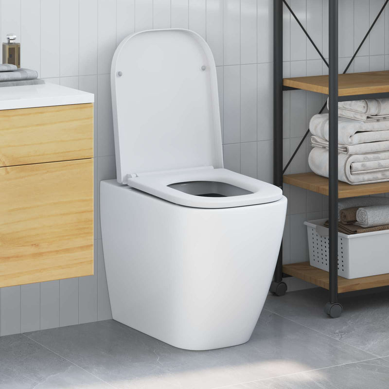 Afbeelding laden in galerijviewer, Vidaxl toiletzitting wit 47,5 x 35 x 3,6 cm duroplast