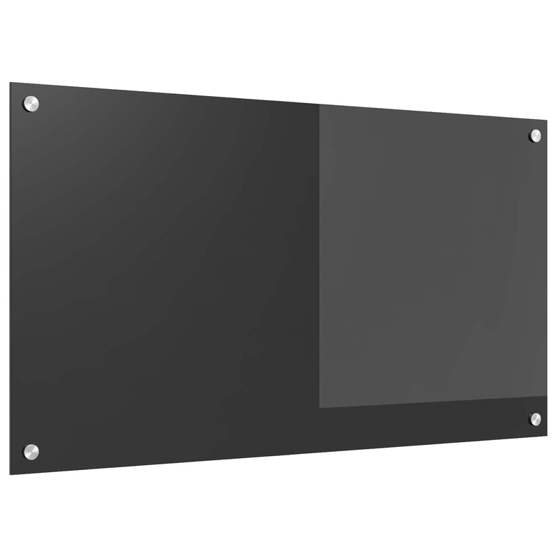 Afbeelding laden in galerijviewer, Vidaxl keuken spatscherm donkergrijs 90 x 50 cm gehard glas