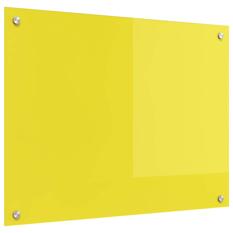 ギャラリービューアに画像をロードする, Vidaxl keuken spatscherm geel 80 x 60 cm gehard glas