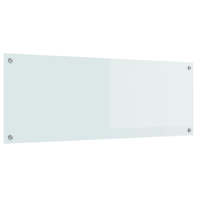 Afbeelding laden in galerijviewer, Vidaxl keuken spatscherm wit 110 x 40 cm gehard glas