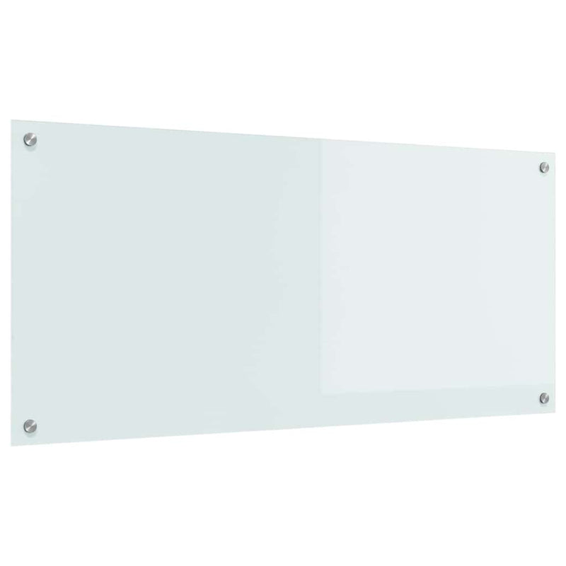Afbeelding laden in galerijviewer, Vidaxl keuken spatscherm wit 110 x 50 cm gehard glas