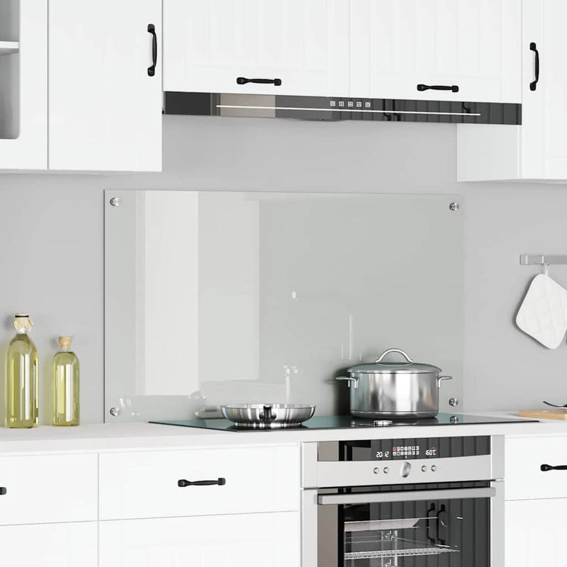 Afbeelding laden in galerijviewer, Vidaxl keuken spatscherm doorzichtig 120 x 60 cm gehard glas