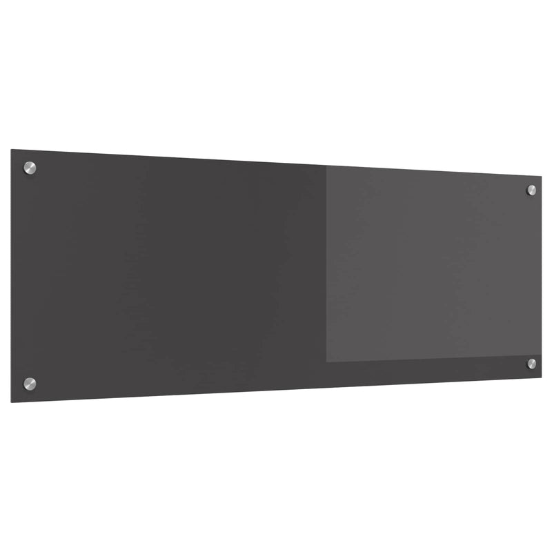 Afbeelding laden in galerijviewer, Vidaxl keuken spatscherm donkergrijs 110 x 40 cm gehard glas