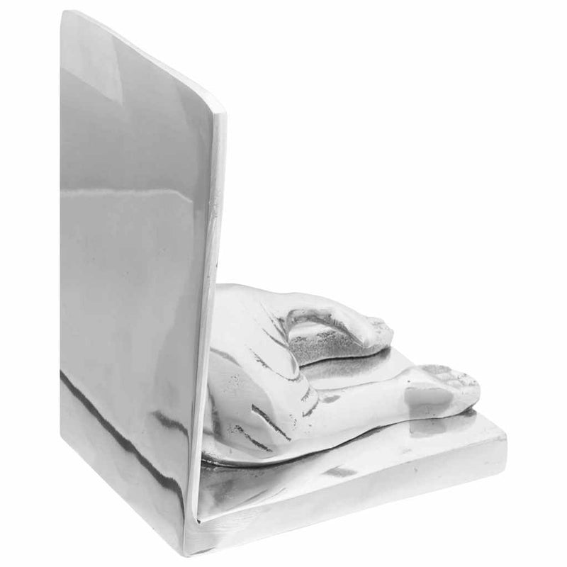 ギャラリービューアに画像をロードする, Vidaxl boekensteunen 2 pcs zilver 12 x 15 x 18 cm aluminium