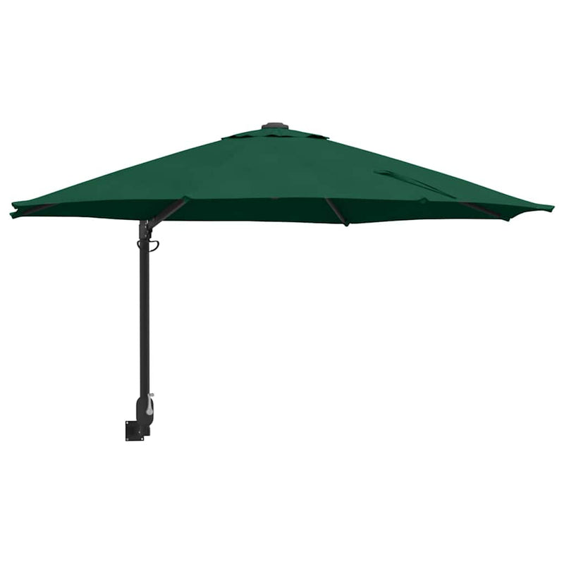 Chargez l'image dans la visionneuse de la galerie, Vidaxl tuinparasol groen 248 x 248 x 148 cm polyester en staal