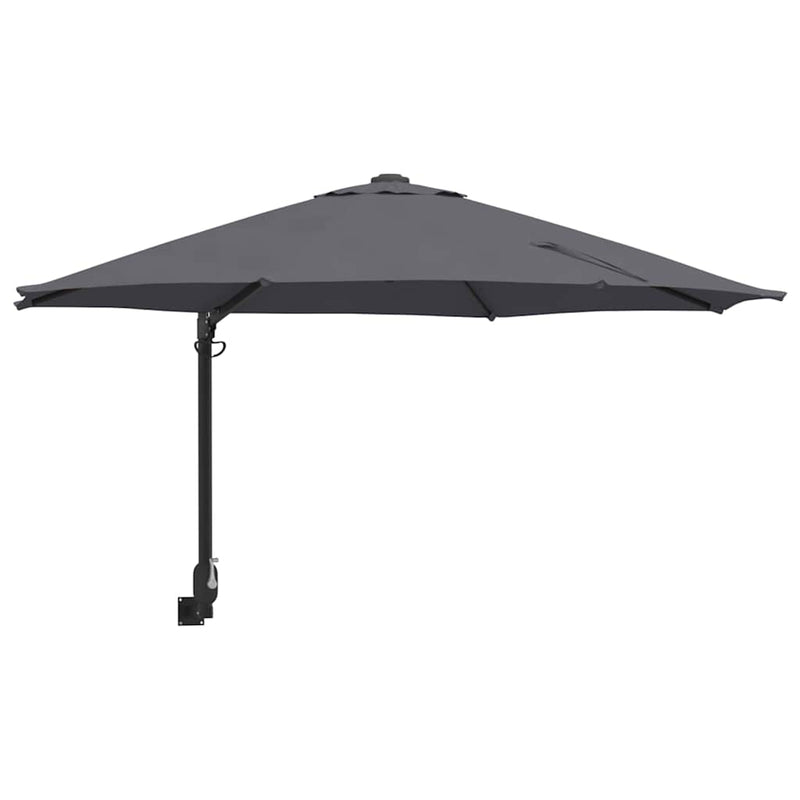 ギャラリービューアに画像をロードする, Vidaxl tuinparasol antraciet 248 x 248 x 148 cm polyester en staal