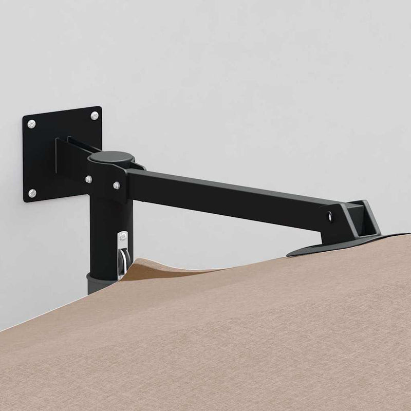 ギャラリービューアに画像をロードする, Vidaxl tuinparasol taupe 248 x 248 x 148 cm polyester en staal